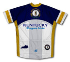 Kentucky Flag Short Sleeve Cycling Jersey for Men and Women