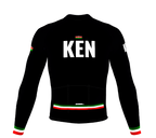 ScudoPro Pro Thermal Long Sleeve Cycling Jersey Country CODE Kenya Black | Men and Women