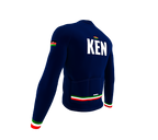 ScudoPro Pro Thermal Long Sleeve Cycling Jersey Country CODE Kenya Blue | Men and Women