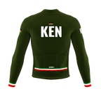 ScudoPro Pro Thermal Long Sleeve Cycling Jersey Country CODE Kenya Green | Men and Women