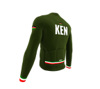 ScudoPro Pro Thermal Long Sleeve Cycling Jersey Country CODE Kenya Green | Men and Women