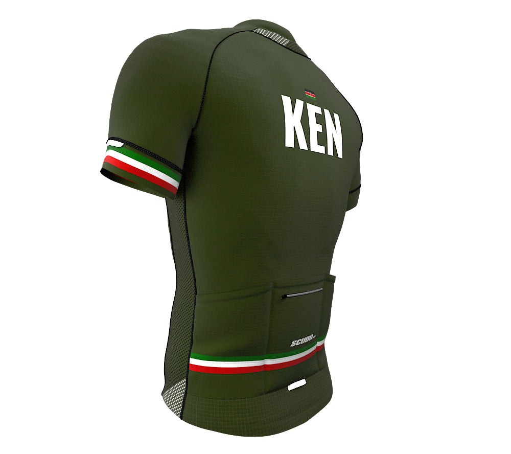 Kenya Green CODE Short Sleeve Cycling PRO Jersey for Men and Women