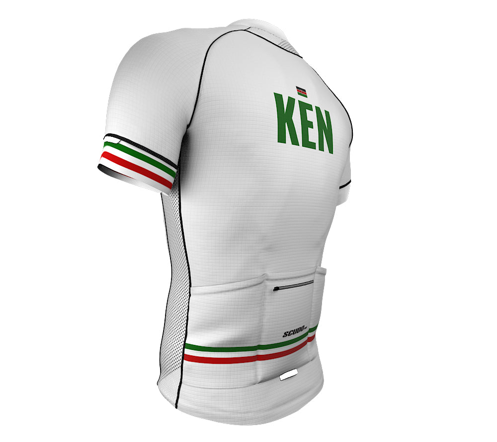 Kenya White CODE Short Sleeve Cycling PRO Jersey for Men and Women
