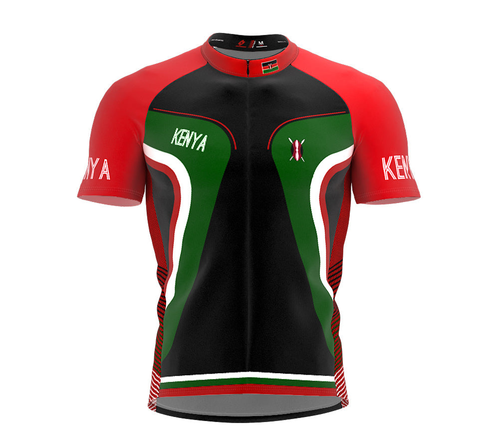 Kenya  Full Zipper Bike Short Sleeve Cycling Jersey