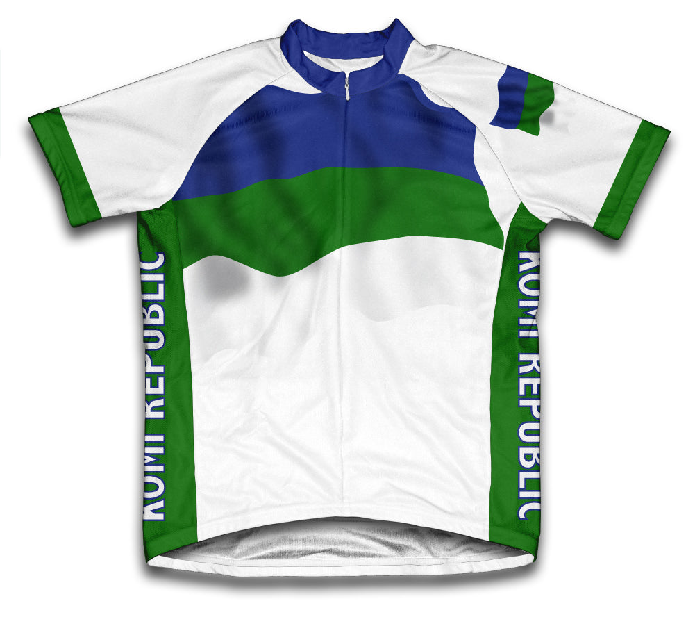 Komi Republic Flag Cycling Jersey for Men and Women