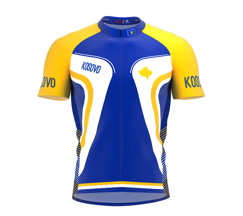 Kosovo  Full Zipper Bike Short Sleeve Cycling Jersey
