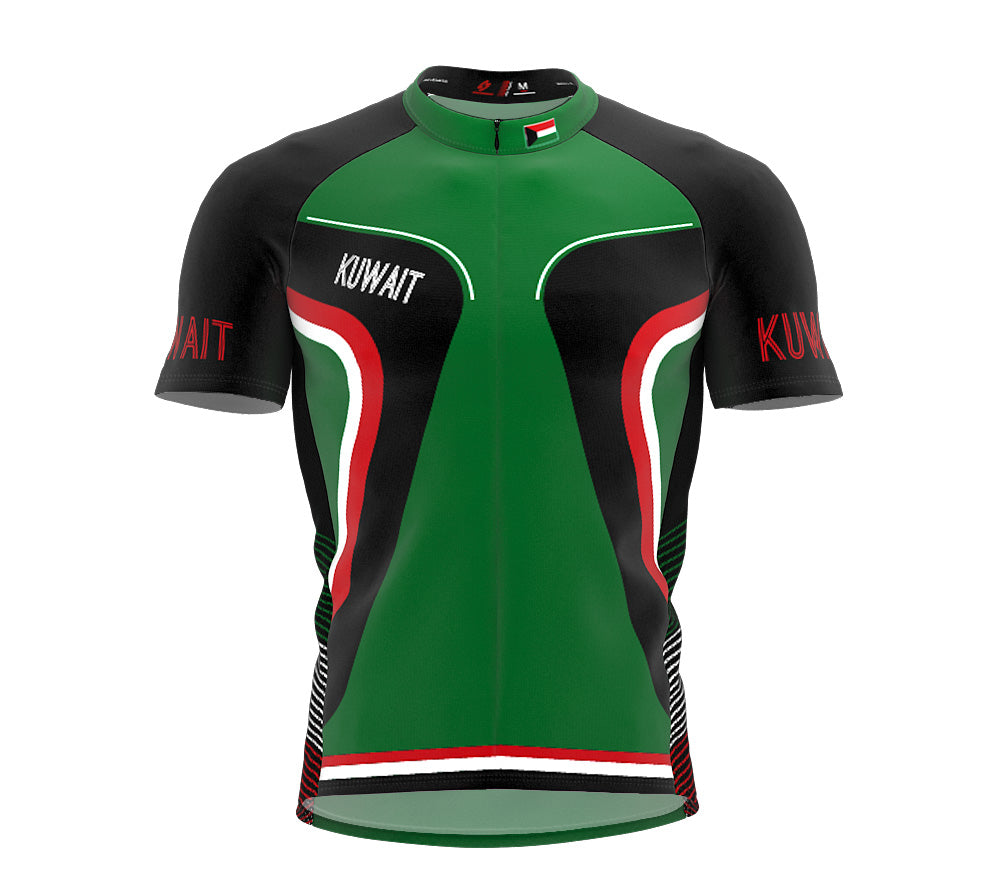 Kuwait  Full Zipper Bike Short Sleeve Cycling Jersey