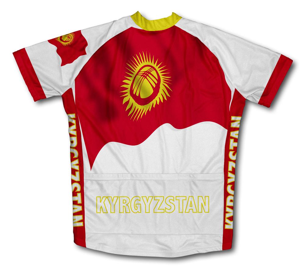 Kyrgyzstan Flag Cycling Jersey for Men and Women