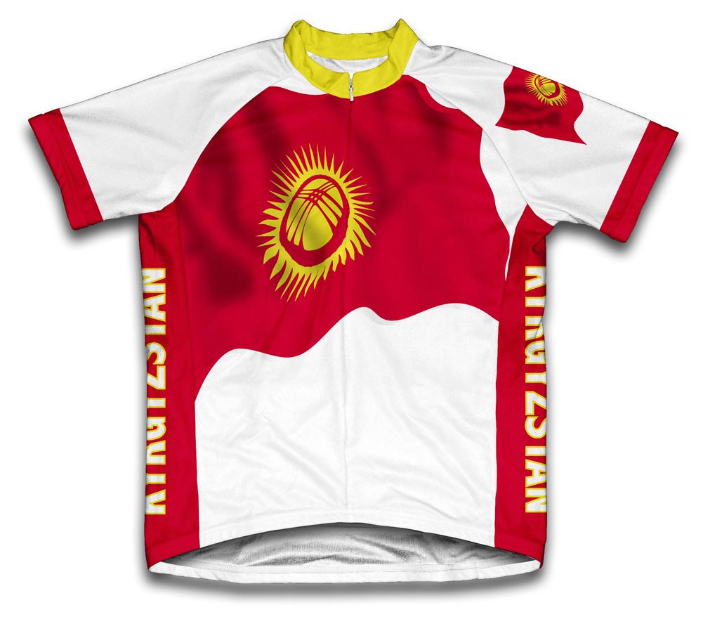 Kyrgyzstan Flag Cycling Jersey for Men and Women