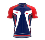 Laos  Full Zipper Bike Short Sleeve Cycling Jersey