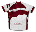Latvia Flag Cycling Jersey for Men and Women