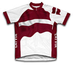 Latvia Flag Cycling Jersey for Men and Women