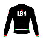 ScudoPro Pro Thermal Long Sleeve Cycling Jersey Country CODE Lebanon Black | Men and Women