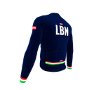 ScudoPro Pro Thermal Long Sleeve Cycling Jersey Country CODE Lebanon Blue | Men and Women