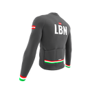 ScudoPro Pro Thermal Long Sleeve Cycling Jersey Country CODE Lebanon Gray | Men and Women