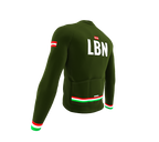 ScudoPro Pro Thermal Long Sleeve Cycling Jersey Country CODE Lebanon Green | Men and Women
