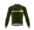 ScudoPro Pro Thermal Long Sleeve Cycling Jersey Country CODE Lebanon Green | Men and Women