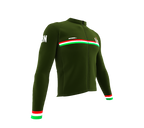 ScudoPro Pro Thermal Long Sleeve Cycling Jersey Country CODE Lebanon Green | Men and Women