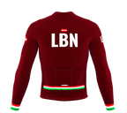 ScudoPro Pro Thermal Long Sleeve Cycling Jersey Country CODE Lebanon Vine | Men and Women