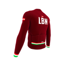 ScudoPro Pro Thermal Long Sleeve Cycling Jersey Country CODE Lebanon Vine | Men and Women