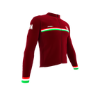 ScudoPro Pro Thermal Long Sleeve Cycling Jersey Country CODE Lebanon Vine | Men and Women