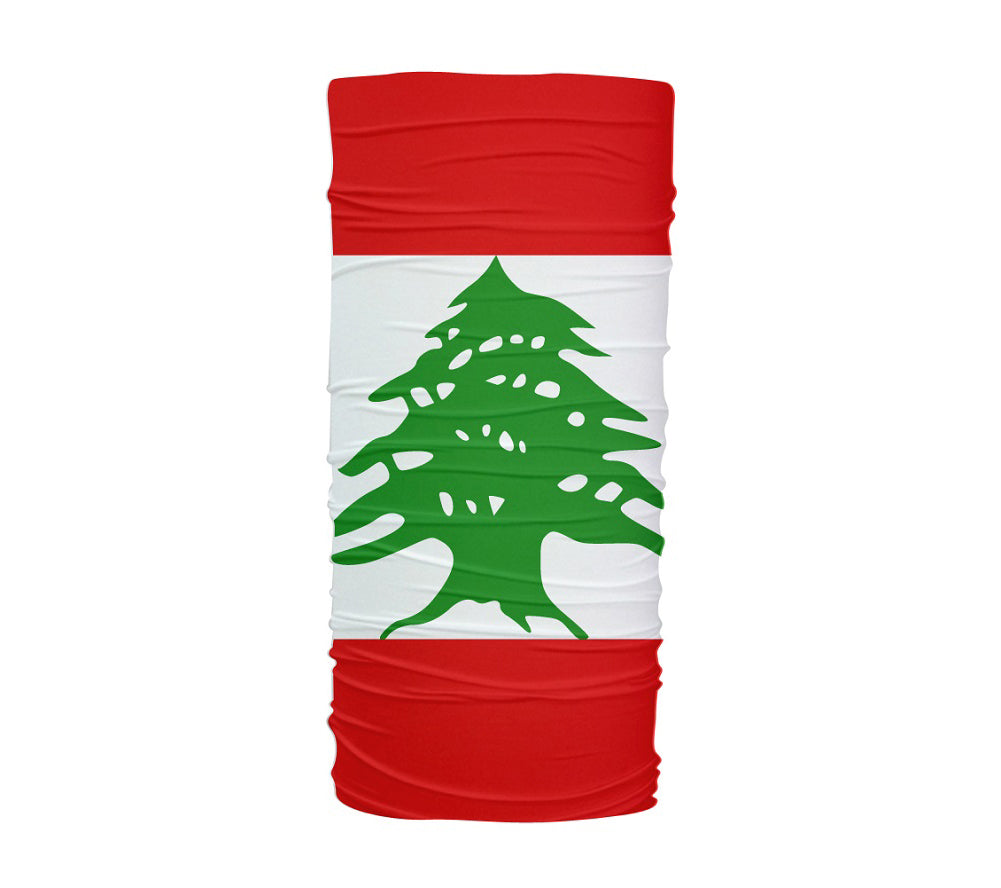 Lebanon Flag Multifunctional UV Protection Headband