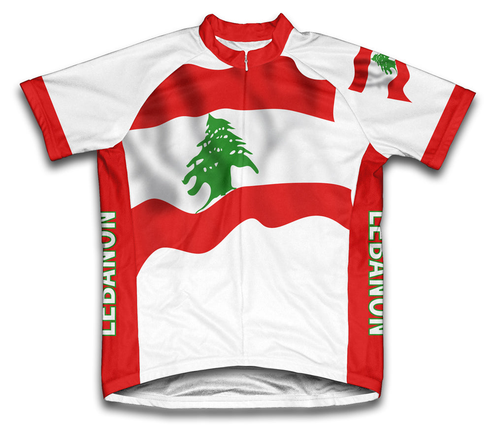 Lebanon Flag Cycling Jersey for Men and Women