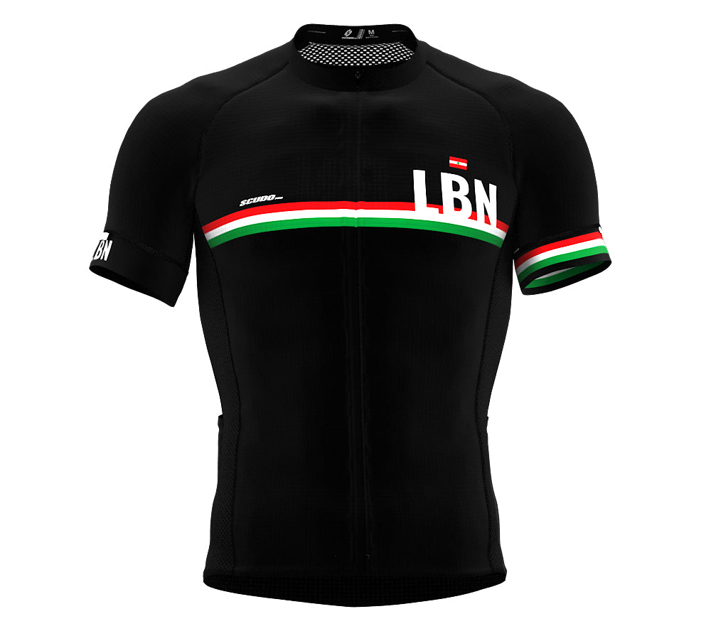 Lebanon Black CODE Short Sleeve Cycling PRO Jersey for Men and WomenLebanon Black CODE Short Sleeve Cycling PRO Jersey for Men and Women