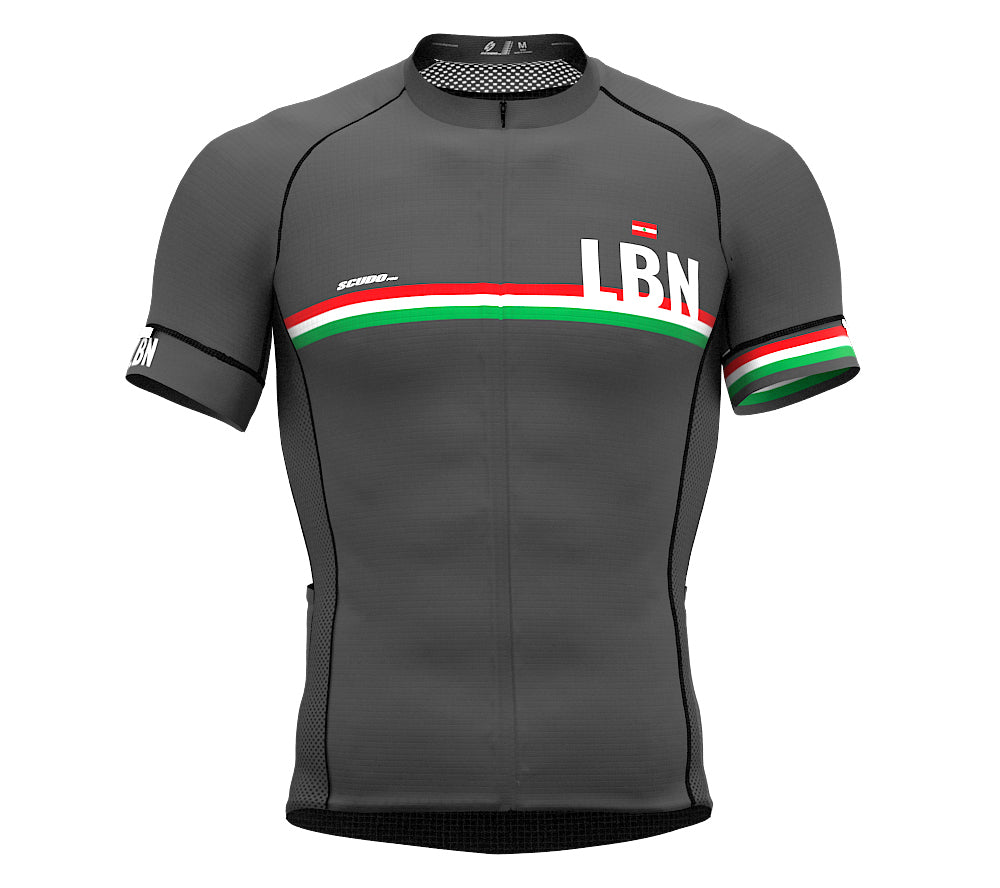 Lebanon Gray CODE Short Sleeve Cycling PRO Jersey for Men and WomenLebanon Gray CODE Short Sleeve Cycling PRO Jersey for Men and Women
