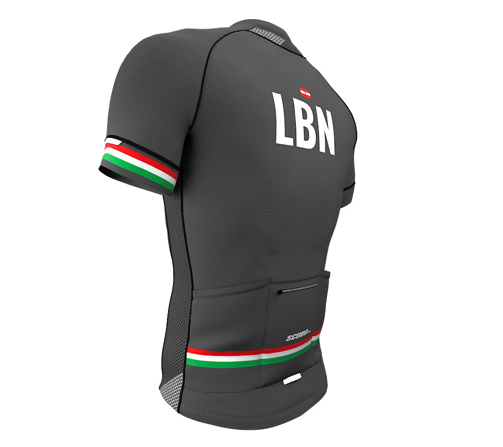 Lebanon Gray CODE Short Sleeve Cycling PRO Jersey for Men and Women