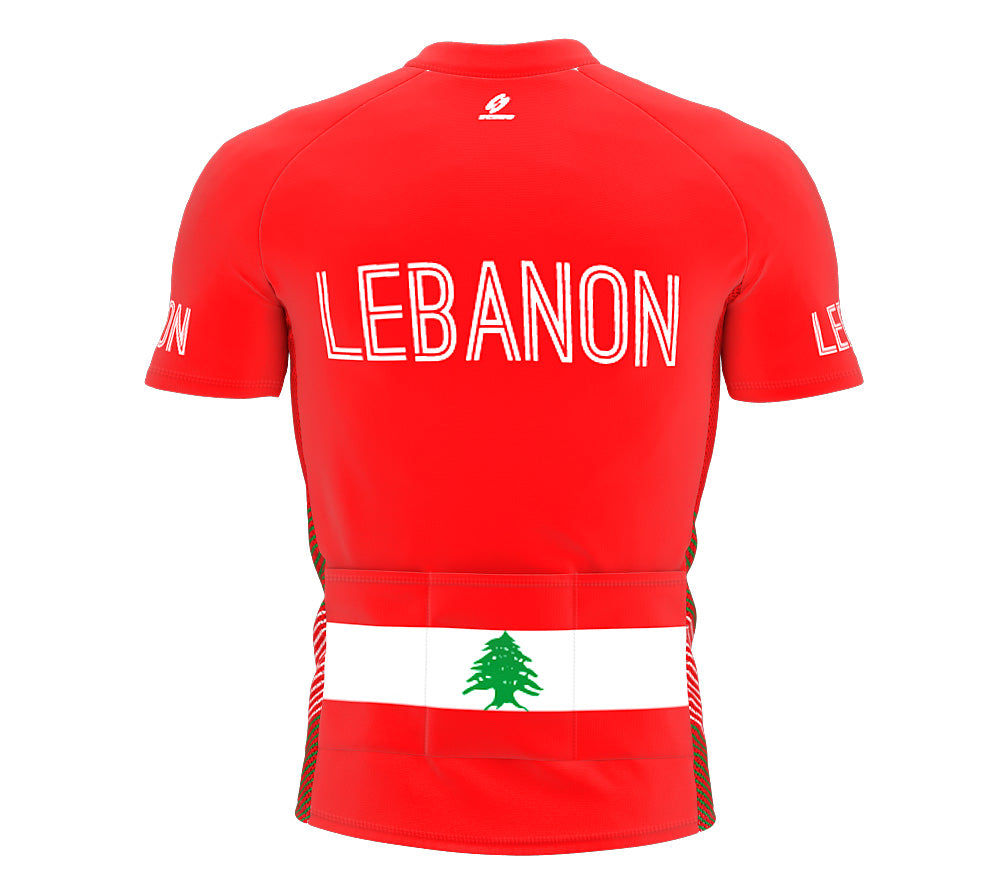 Lebanon  Full Zipper Bike Short Sleeve Cycling Jersey