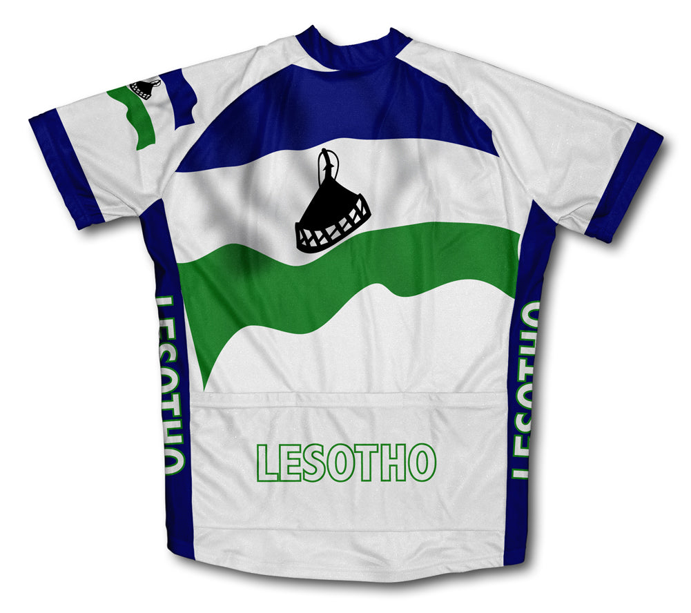Lesotho Flag Cycling Jersey for Men and Women