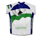 Lesotho Flag Winter Thermal Cycling Jersey