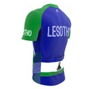 Lesotho  Full Zipper Bike Short Sleeve Cycling Jersey