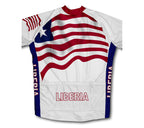 Liberia Flag Cycling Jersey for Men and Women
