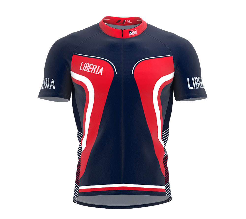 Liberia  Full Zipper Bike Short Sleeve Cycling Jersey