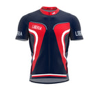 Liberia  Full Zipper Bike Short Sleeve Cycling Jersey