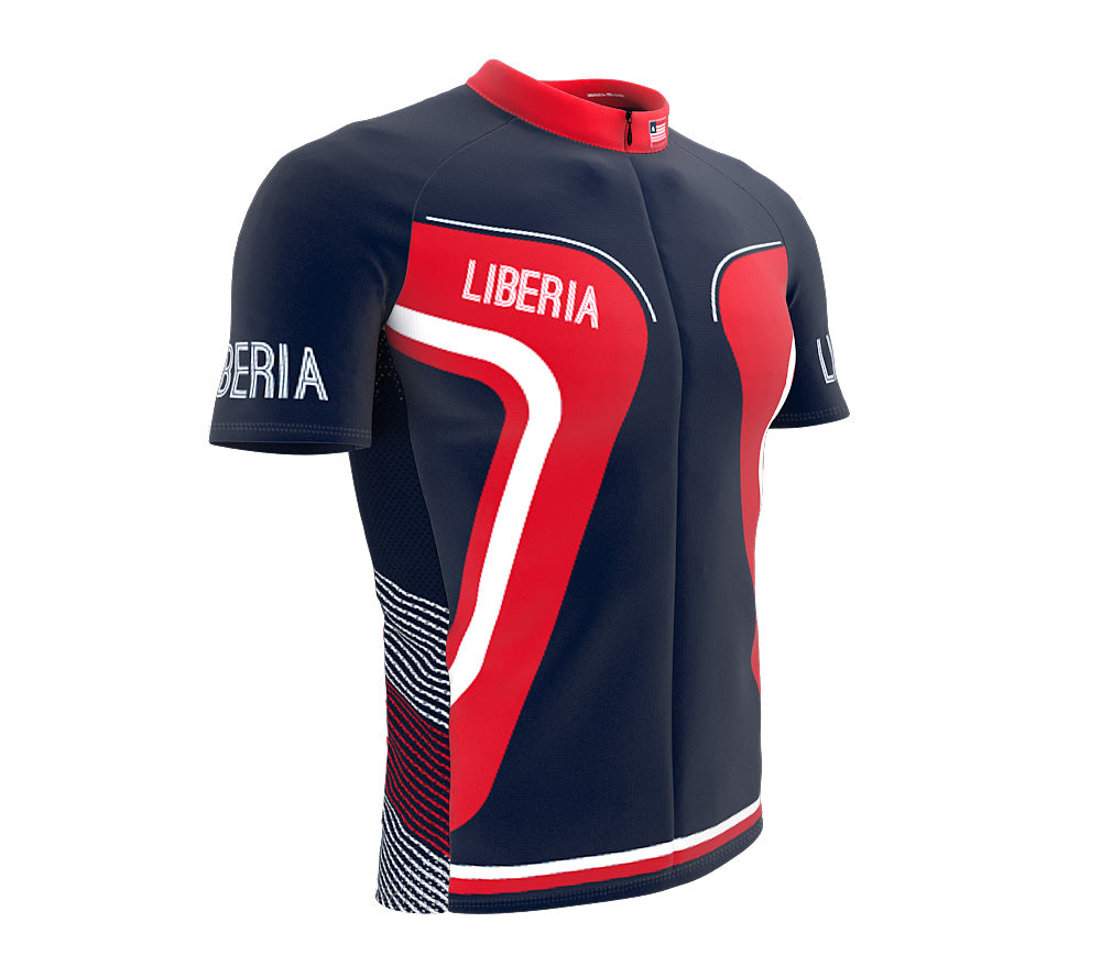 Liberia  Full Zipper Bike Short Sleeve Cycling Jersey