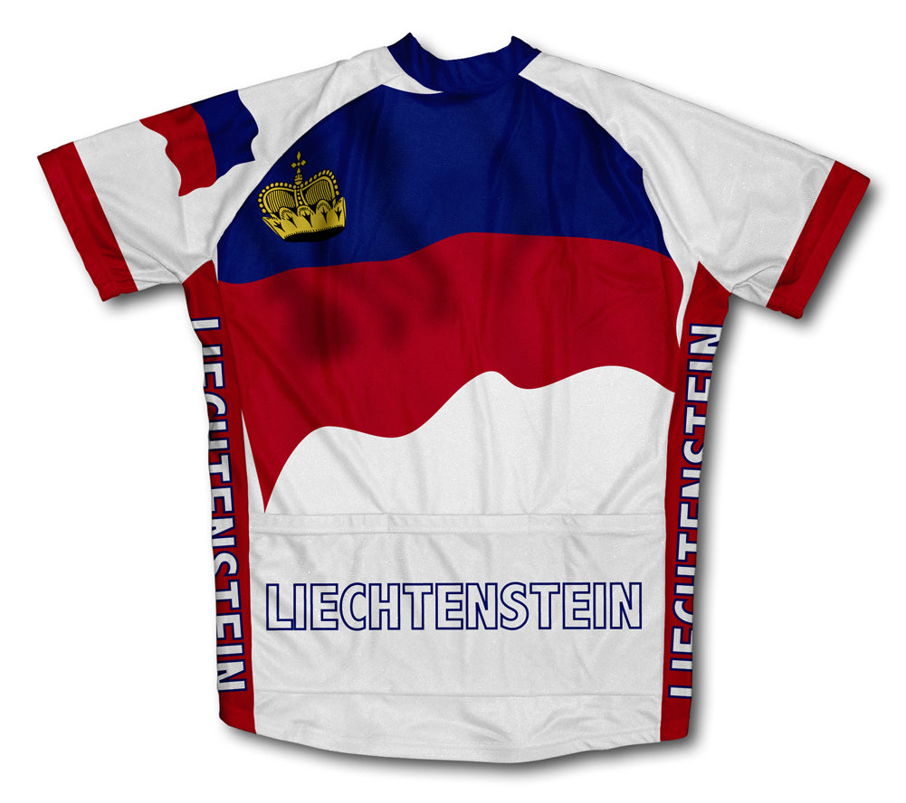 Liechtenstein Flag Cycling Jersey for Men and Women