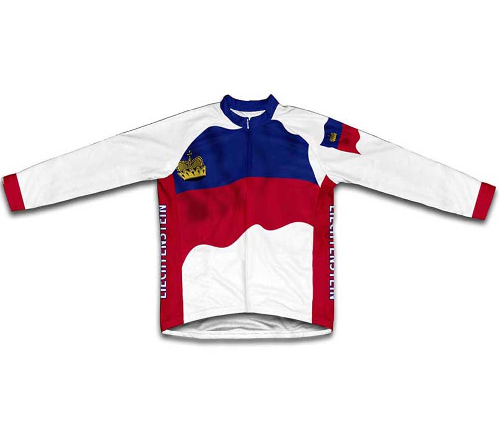 Liechtenstein Flag Cycling Jersey for Men and Women
