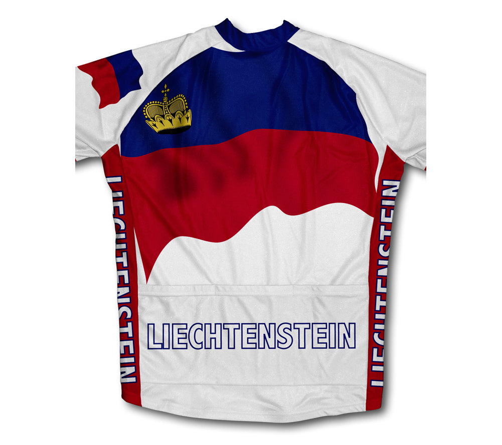 Liechtenstein Flag Cycling Jersey for Men and Women