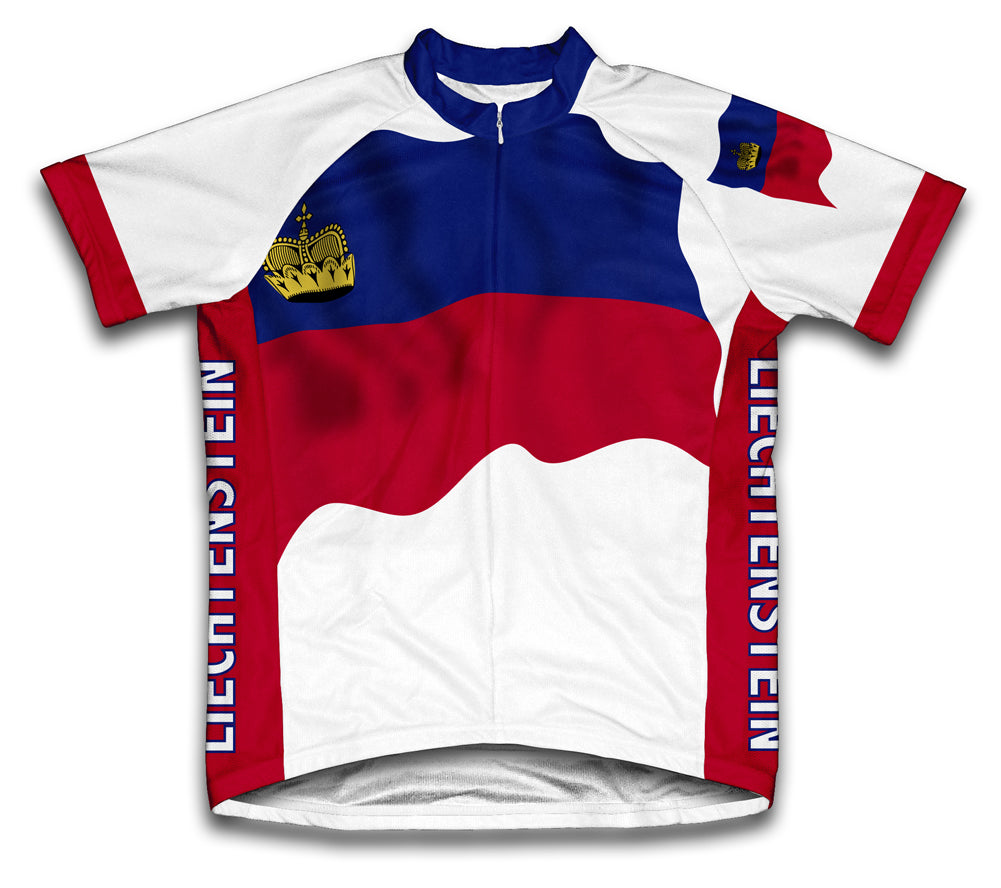 Liechtenstein Flag Cycling Jersey for Men and Women