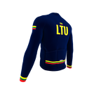 ScudoPro Pro Thermal Long Sleeve Cycling Jersey Country CODE Lithuania Blue | Men and Women