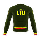 ScudoPro Pro Thermal Long Sleeve Cycling Jersey Country CODE Lithuania Green | Men and Women