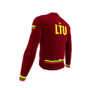 ScudoPro Pro Thermal Long Sleeve Cycling Jersey Country CODE Lithuania Vine | Men and Women