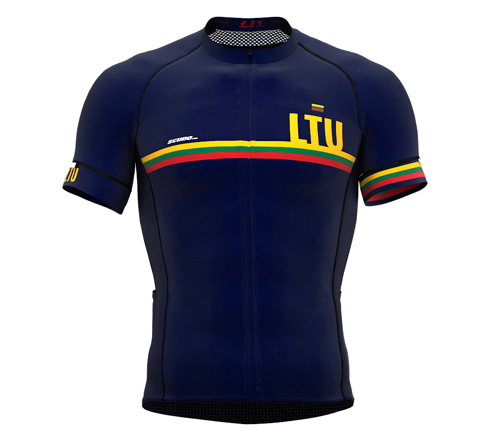 Lithuania Blue CODE Short Sleeve Cycling PRO Jersey for Men and WomenLithuania Blue CODE Short Sleeve Cycling PRO Jersey for Men and Women