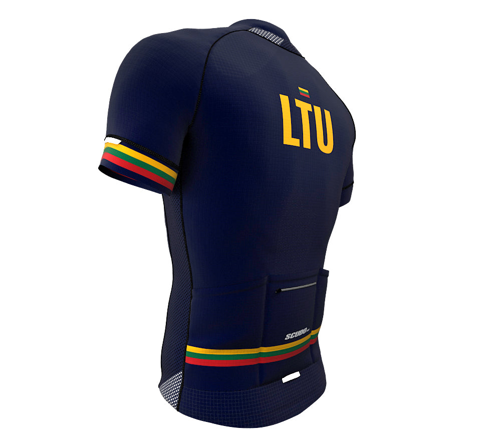 Lithuania Blue CODE Short Sleeve Cycling PRO Jersey for Men and Women
