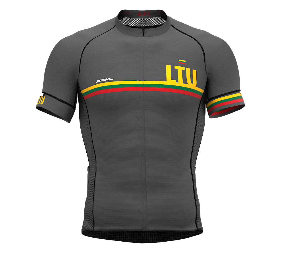 Lithuania Gray CODE Short Sleeve Cycling PRO Jersey for Men and WomenLithuania Gray CODE Short Sleeve Cycling PRO Jersey for Men and Women