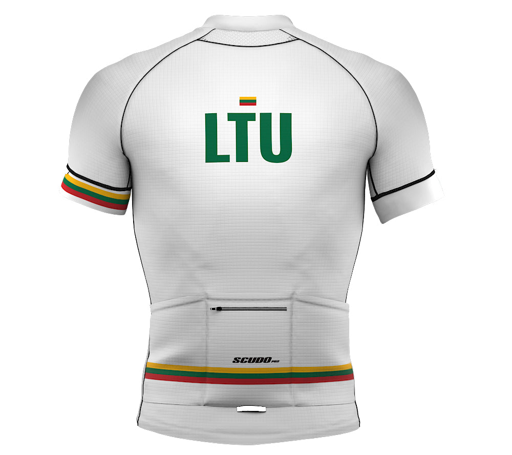 Lithuania White CODE Short Sleeve Cycling PRO Jersey for Men and Women