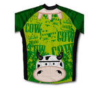Little Cow Short Sleeve Cycling Jersey for Men and Women